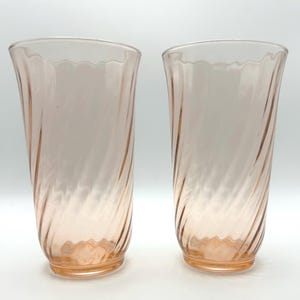 Vasos para bebidas Arcoroc Rosaline Pink Swirl. Se venden por unidad.
