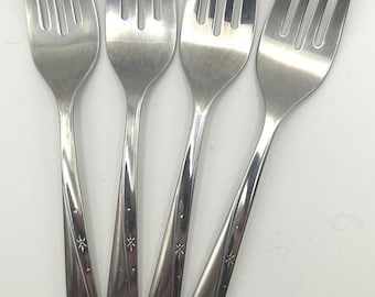 Oneida Twin Star Stainless Steel Flatware, Atomic Era Retro Serving Piece