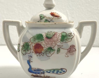 Japanese Famille Rose Porcelain Sugar Bowl
