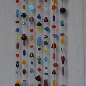 Mobile en perles multicolore et bois flotté image 5