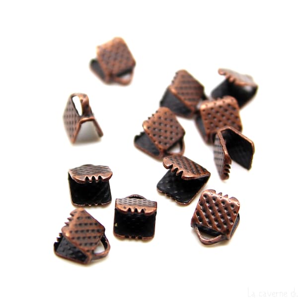 x20 fermoirs griffes pour ruban (6x8mm ou 8x6mm)