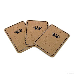 x10 pantallas de cartón (45x32mm) para pendientes