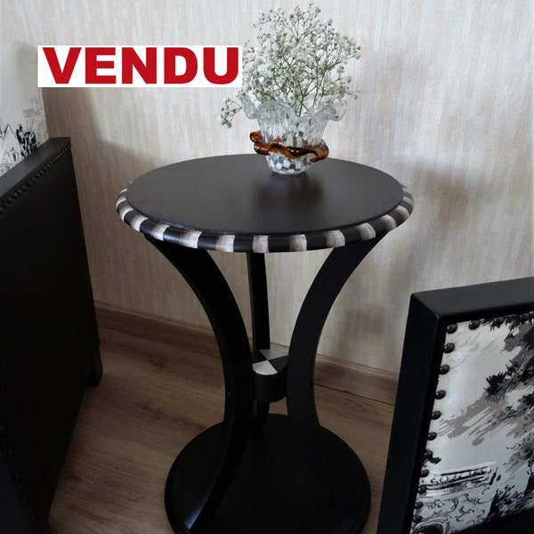 Guéridon style Art Déco revisité contemporain    VENDU