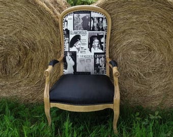 fauteuil voltaire rnov annes 30 dcoration intrieur maison ameublement dco chambre dhtes contemporain glamour fashion - Voltaire Relooke fauteuil voltaire rnov annes 30 dcoration intrieur maison ameublement dco chambre dhtes contemporain glamour fashion - Voltaire Relooke