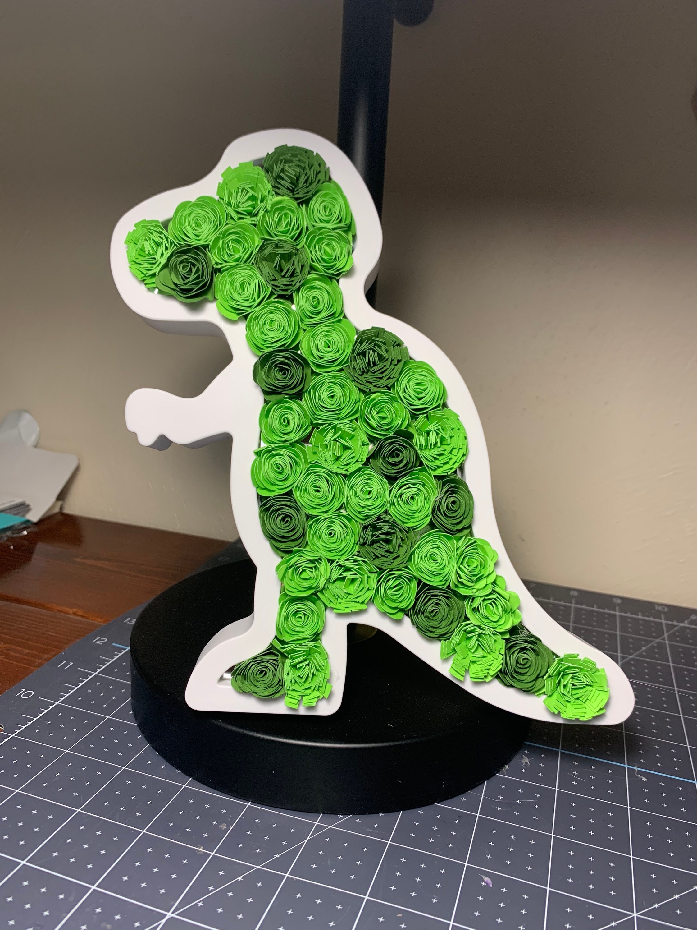 TRex Dinosaur Paper Flower Wall Decor | Etsy