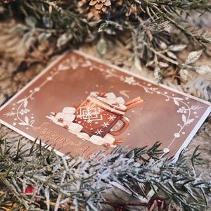 Carte Postale Chocolat Chaud