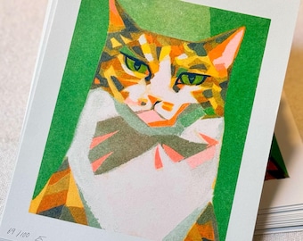 Riso cat print
