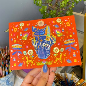Red Tiger Holographischer Druck