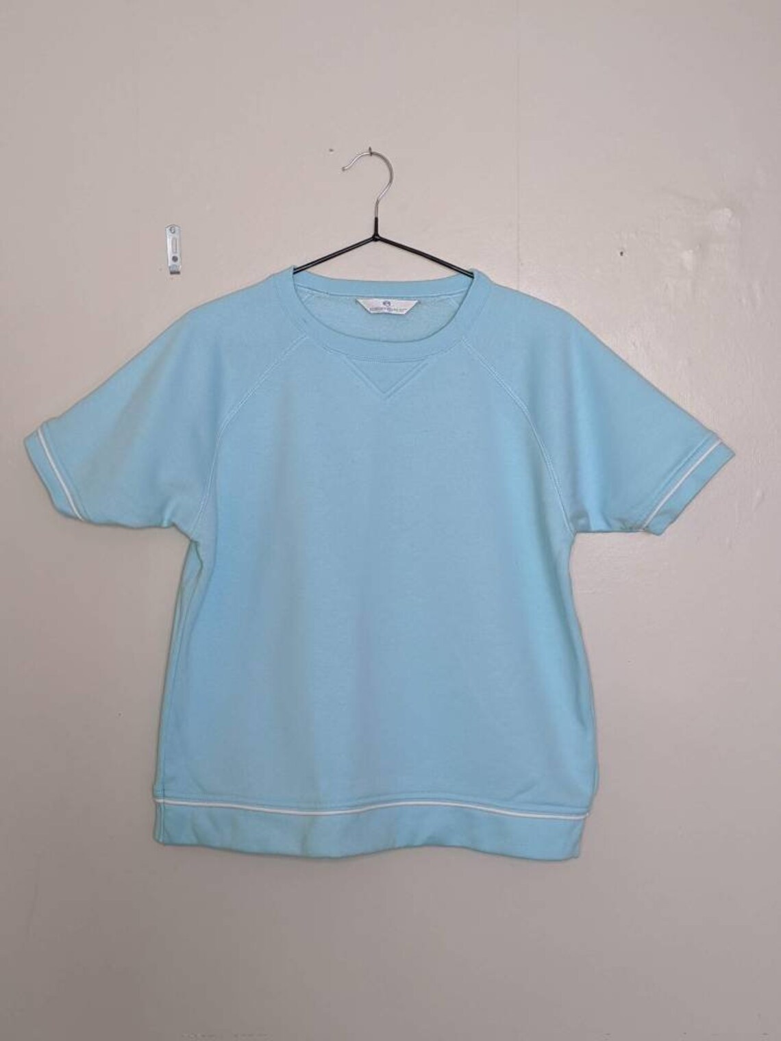 Vintage baby blue t shirt unisex vintage t shirt short | Etsy