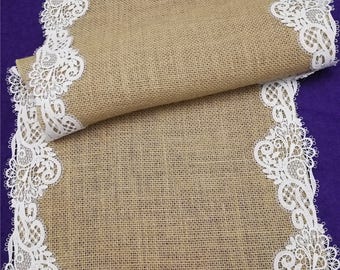 Mesa de boda rústica, mantelería de boda, decoración de mesa de boda, caminos de mesa, camino de mesa de arpillera, camino de mesa rústico, camino de mesa rústico-28