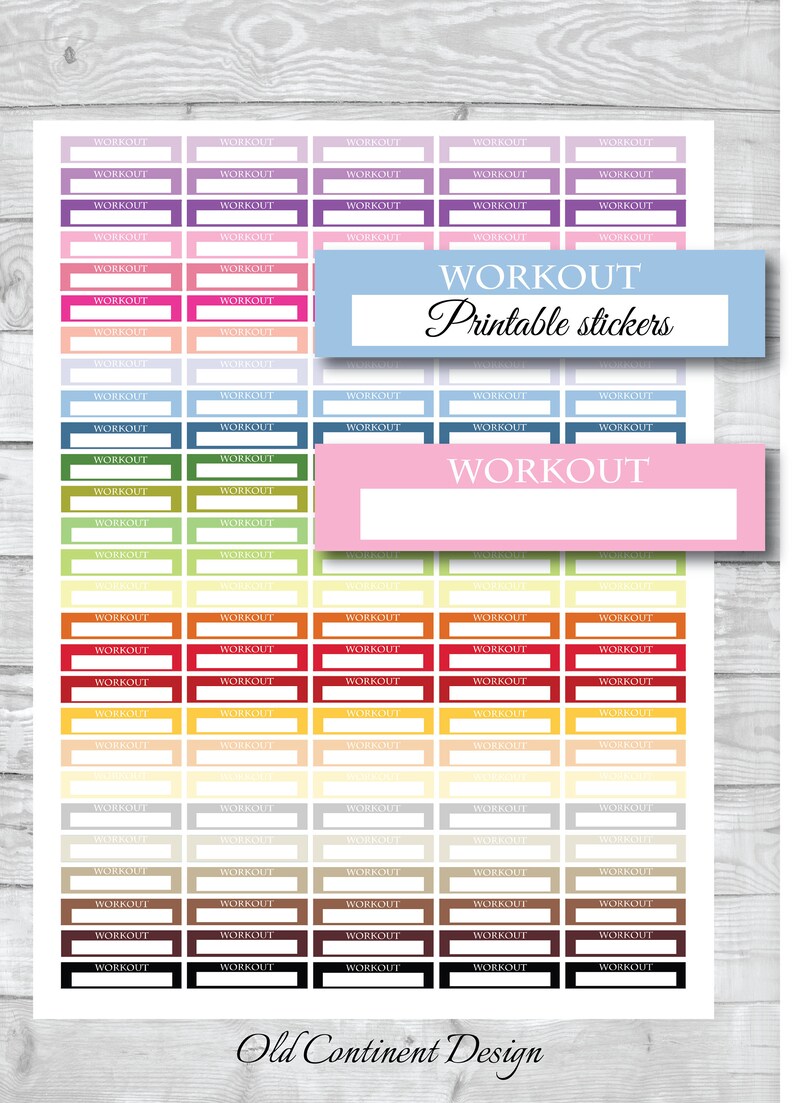 PRINTABLE, Work out planner stickers, Exercise session printable stickers, Exercise session stickers, Health and fitness center sticker, Game sticker, Exercise session tracker, ST-066 photo about Printable Workout Planner named PRINTABLE, Exercise session planner stickers, Exercise printable stickers, Exercise routine stickers, Health club sticker, Video game sticker, Exercise routine tracker, ST-066