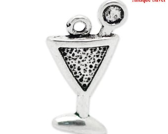 Set of X 10 charms/pendants charms silver cups to decorate your jewelry accessories