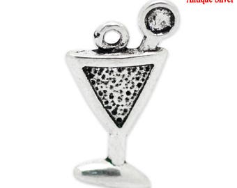 Set of X 20 charms/pendants charms silver cups to decorate your jewelry accessories