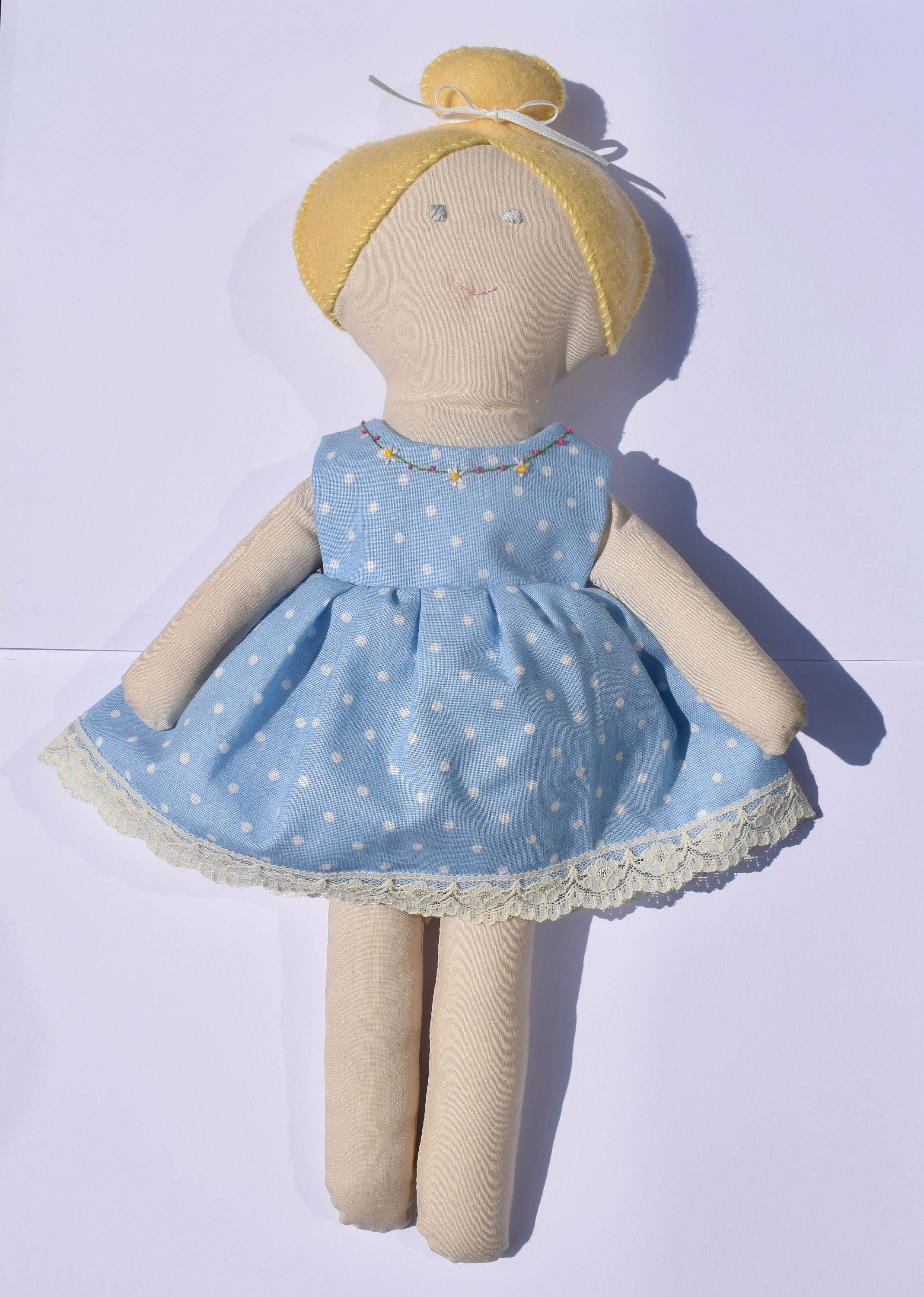 Handmade ragdoll vintage whimsical fabrics collectable doll Etsy