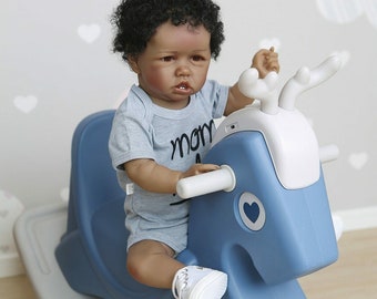 full body silicone baby girl african american