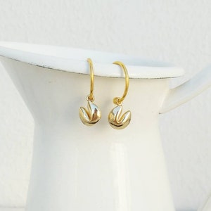 Fortune Cookie Earrings, Fortune Teller Jewelry, Miniature Food Jewelry Gift