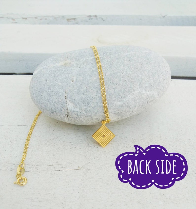 Nice Gifts For Her White Zircon Necklace Gold Filled Byzantine Necklace