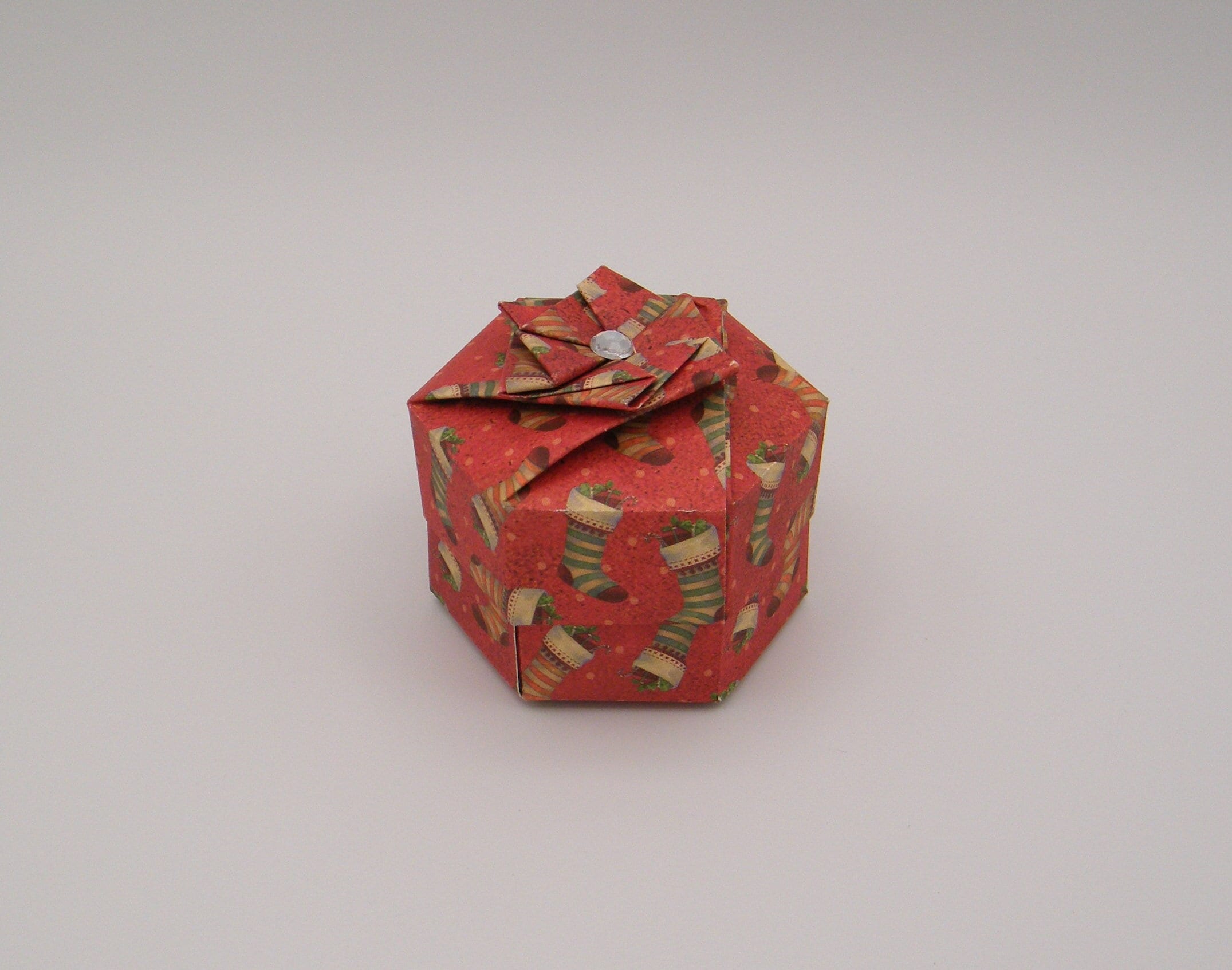 Boite Hexagonale Originale Chaussettes de Lutins