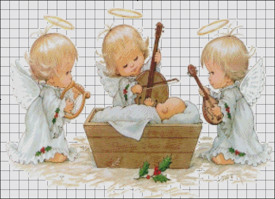 Christmas Angel Counted Cross Stitch PatternNeedlecraft Etsy