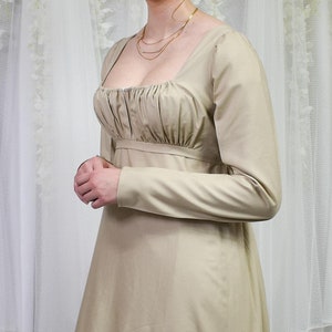 Regency Day Dress with Long Sleeve