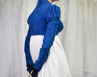 Regency Spencer Jacket in Microsuede, Custom Sized and Made to Order