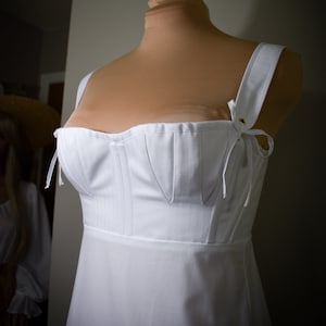 1805 - 1820 Women&#39;s Regency Short Bodiced Petticoat Made to Order