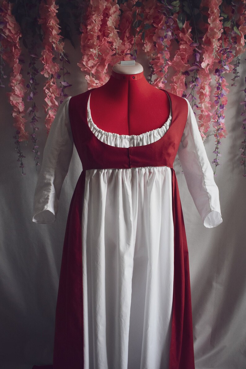 1795 1810 Regency Open Robe Custom Made to Order Etsy