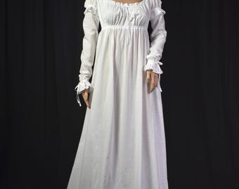 My Poor Nerves: A Ruffled Regency Gown, Custom Sized and Made to Order