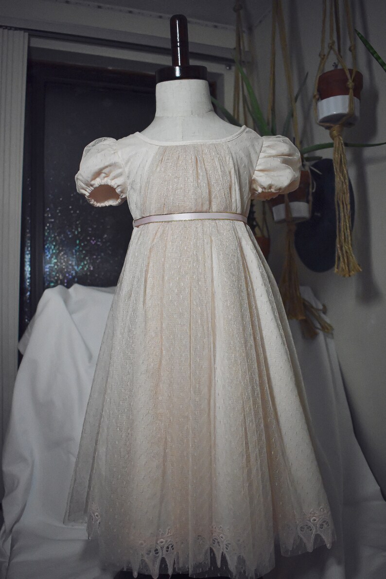 Age Sizes 2-6 1805-1820 Children/'s Regency Dress