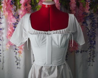 1805 - 1820 Women&#39;s Mid Length Regency Stays