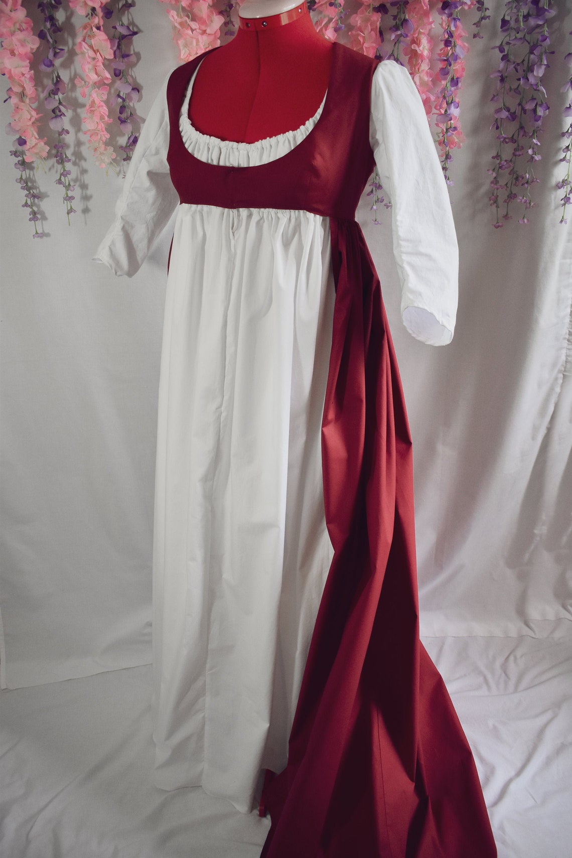 1795 1810 Regency Open Robe Custom Made to Order Etsy Australia