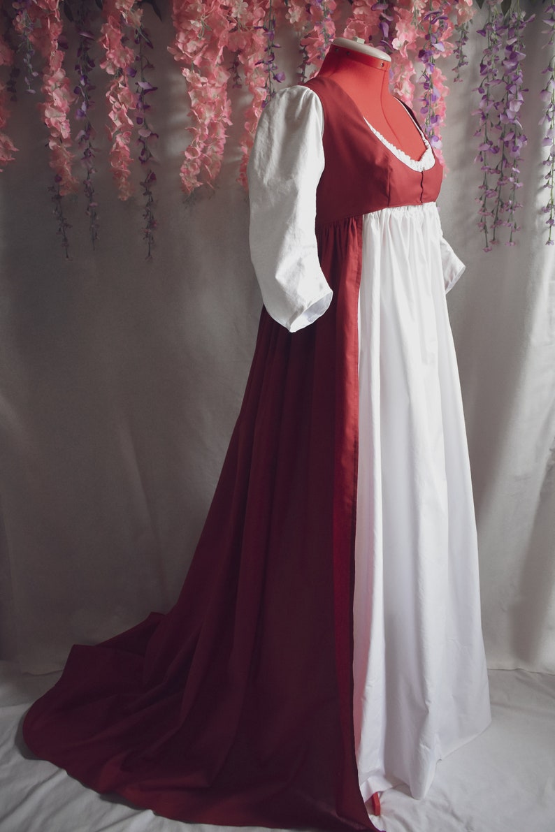 1795 1810 Regency Open Robe Custom Made to Order Etsy