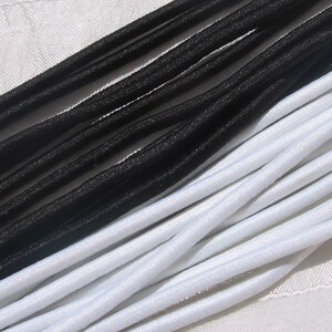 Batch of more than 4 meters of thread, elastic thread, stretch thread, 4mm thread, black thread, nylon, black elastic, rope, white elastic, masks, C246
