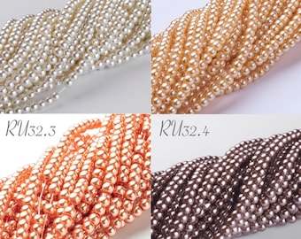 Lot Perles Rocaille Orange Satiné – N°43 – 18g – Vintage