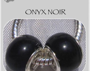 LOT DE 2 PERLES CHARM DONUTS RONDELLES ROSE ET FUCHSIA POUR SERPENT 14MMx8MM*N61