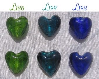 NEW 9 Beads hearts imitation turqoise beads 19mmx20mm