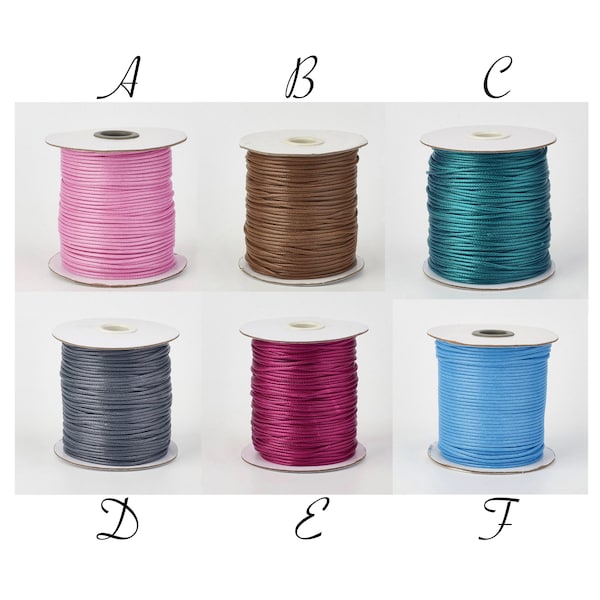 FIL POLYESTER, fil 1mm, lot de 10m, fil tressé, 10 mètres de fil, cordon tressé, fil rose, fil bleu, fil marron, fil turquoise,fil gris,C228