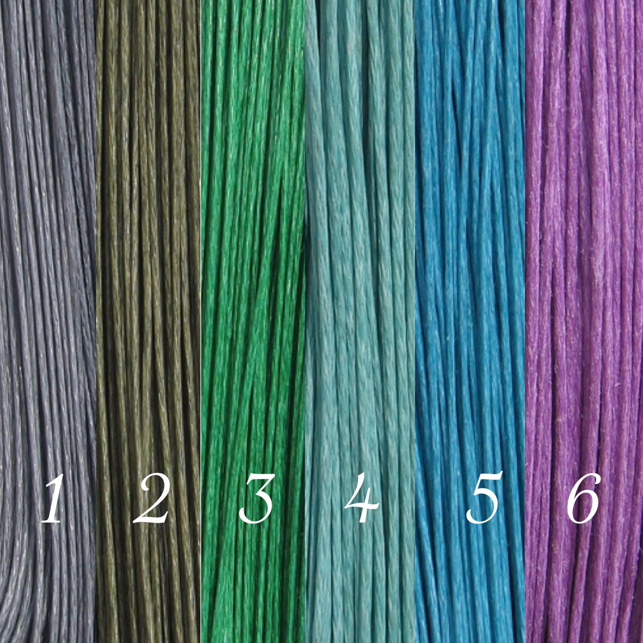 10m Waxed Cotton Yarn Set of 10 Meters 100cm of Yarn 1mm Etsy