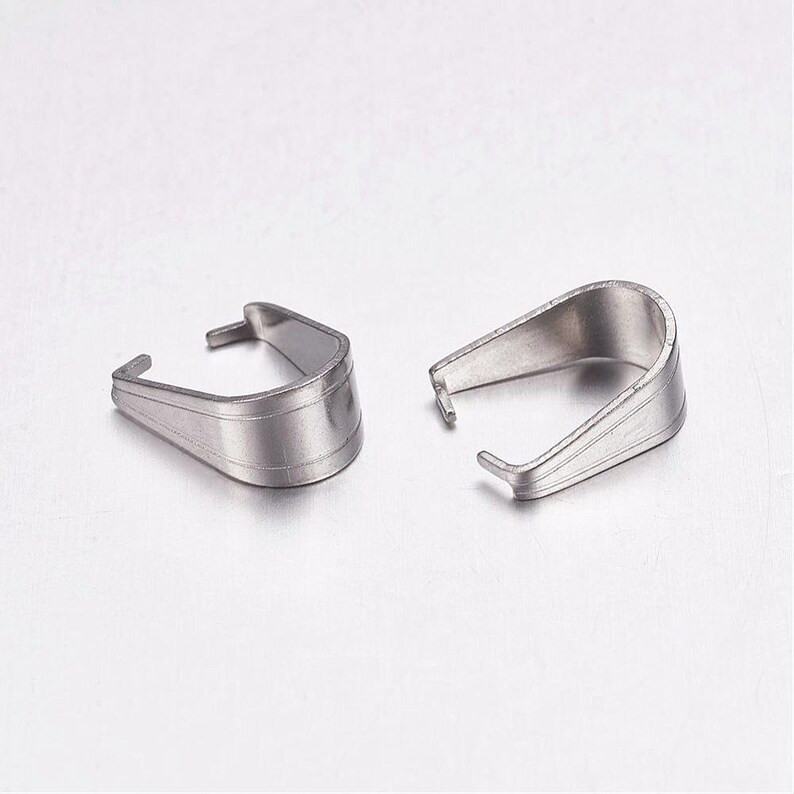 stainless steel anti-allergic 12x10x6mm 10-piece batch 12mm beli\u00e8res folding clamp press clip stainless steel pinch,IN30 INOX BELI\u00c8RES