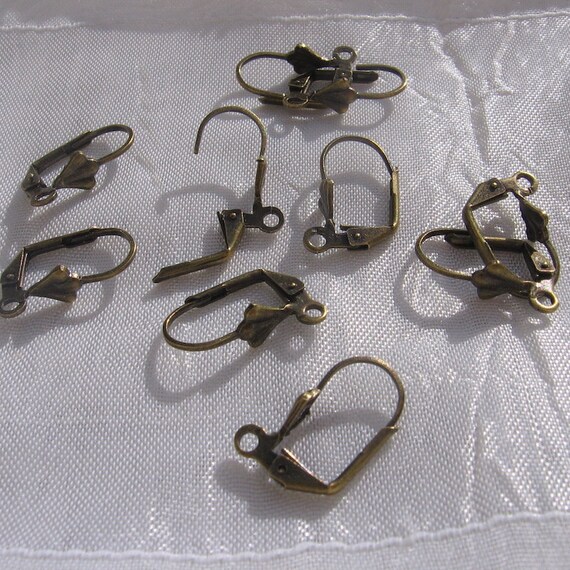 Lot de 10 CONNECTEURS estampes 16x8mm en métal bronze DOUBLE FACE jonction *J54