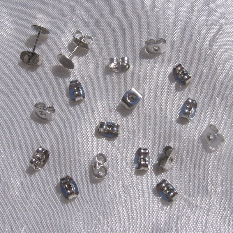 Accessoires Bijoux Remplacement 200 Fermoirs De Boucles D'oreilles En Silicone - Bouchons De Sécurité 5x5mm Transparents - Lot De Remplacement Accessoires Bijoux DIY