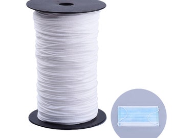 Lot de 10 mètres de fil, 10m de fil, fil élastique, fil stretch, fil 2mm, fil 3mm, fil blanc, nylon, élastique blanc, corde, C247, C248