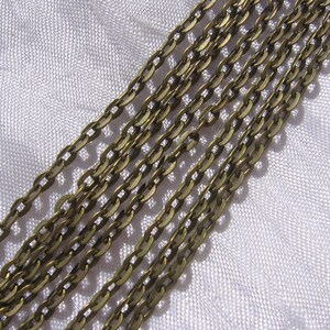 5m of chain, convict chain, convict link, 3.5mm x 2.5mm, silver chain, golden chain, bronze chain, copper chain,C153,O185,J103,Q14 5m bronze : J103