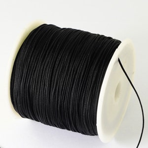 FIL NYLON, fil 0,5mm, lot de 15m, fil tressé, 15 mètres de fil, cordon tressé, fil blanc, fil noir, fil beige, fil bleu, marron, rouge, C223 image 8