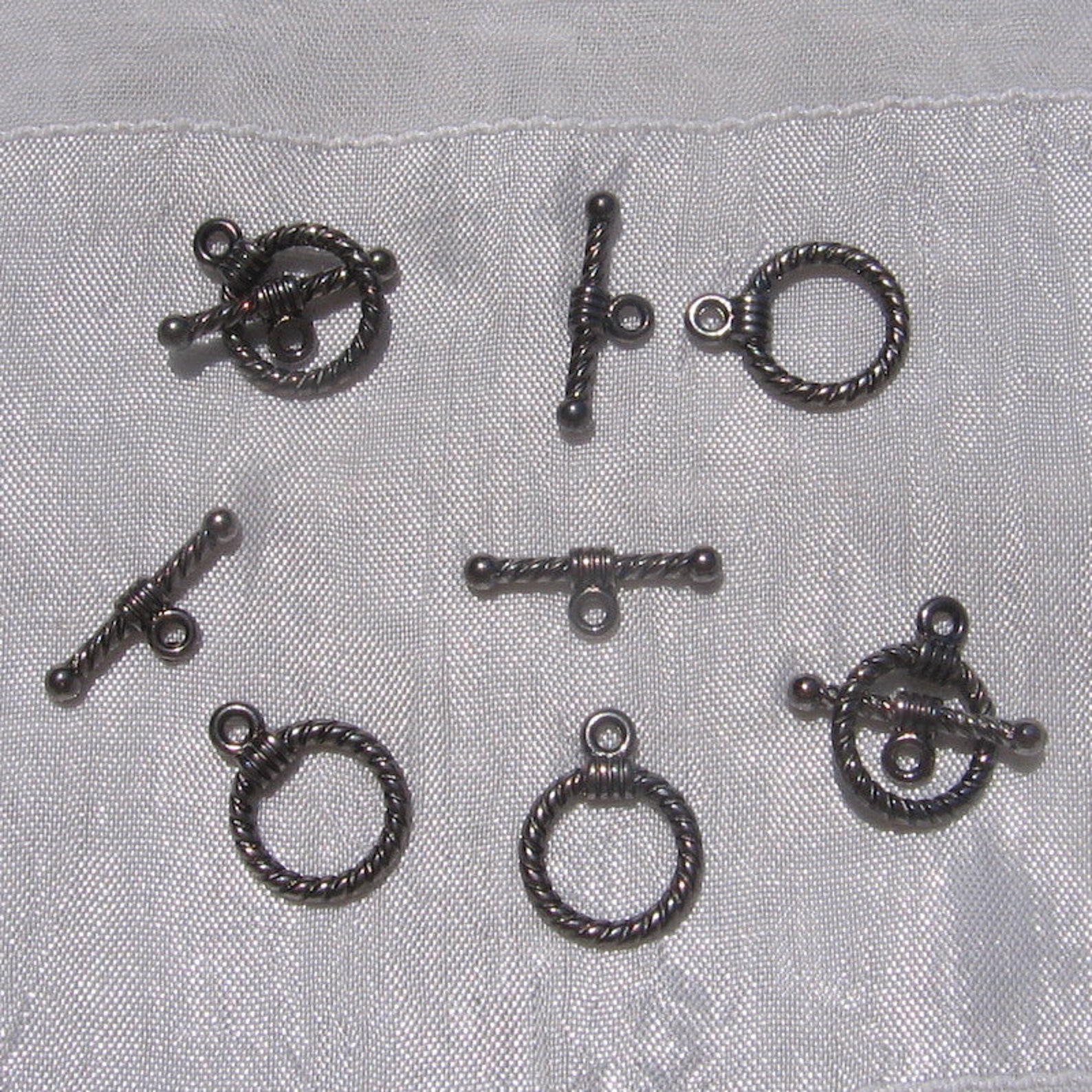 TOGGLE Clasps 12 Sets 12 Clasps Gunmetal Clasp Gunmetal Etsy