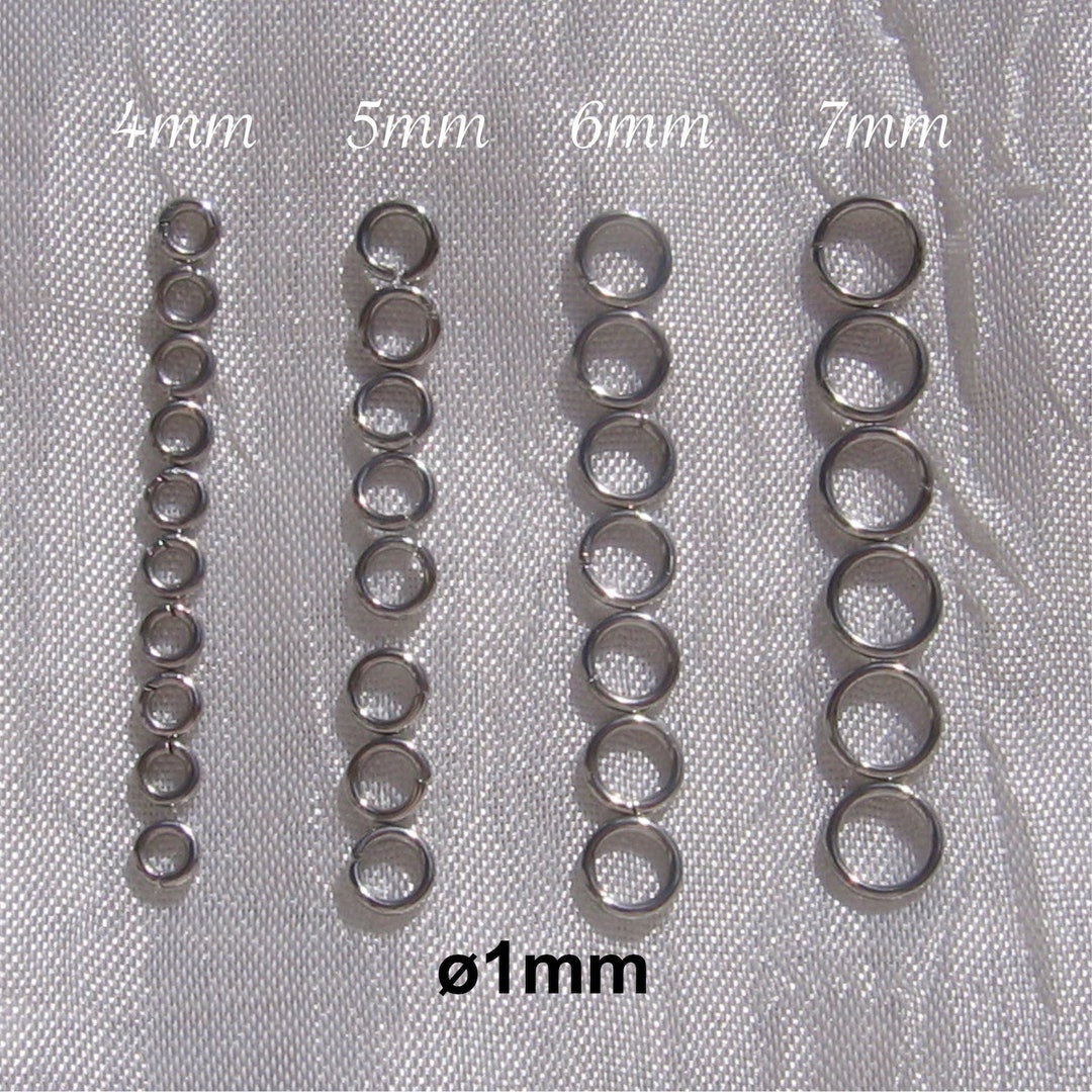 Anneaux De Pêche En Acier Inoxydable 304 - 1,8 X 7 X 10,6 Mm - Lot De 25 Pièces