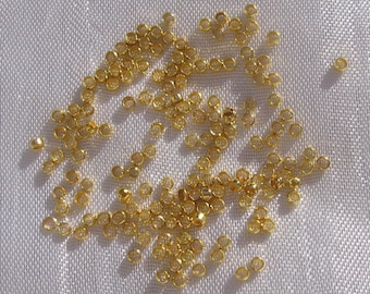 Pack of 100 gold-plated stainless steel spacers, 1.5x0.8mm, stainless steel spacers, stainless steel, gold-plated beads, IX33
