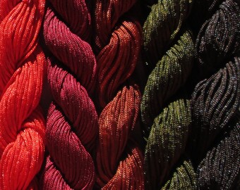 NYLON THREAD, 24m spool of thread, 1mm thread, braided thread, red thread, brown thread, burgundy thread, caramel thread, braided cord, 1mm cord, CU5 beads