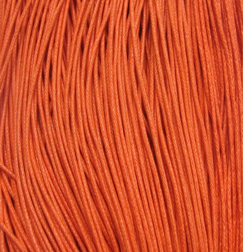 Lot de 10m de fil, fil coton ciré, fil 1mm, fil coton 1mm, fil marron, fil beige, fil orange, fil rose, fil turquoise, fil violet, bordeaux image 3