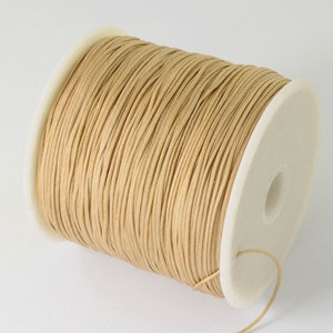FIL NYLON, fil 0,5mm, lot de 15m, fil tressé, 15 mètres de fil, cordon tressé, fil blanc, fil noir, fil beige, fil bleu, marron, rouge, C223 image 4